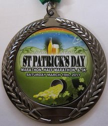 Go Green St. Patrick's Day Half Marathon Medal 2011