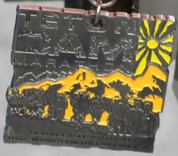 Teton Dam Half Marathon Medal 2010