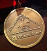 Caesar Rodney Half Marathon Medal 2011