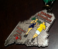 Maine Half Marathon Medal 2010