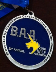 Boston Half Marathon Medal 2010