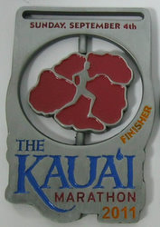 Kaua'i Half Marathon Medal 2011