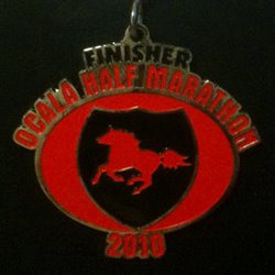Ocala Half Marathon Medal 2010