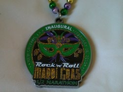 Mardi Gras Half Marathon Medal 2010