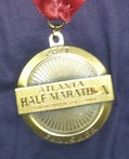 Atlanta Half Marathon Medal 2011