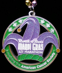 Rock and Roll Mardi Gras Half Marathon Medal 2011