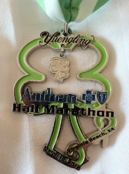 Shamrock Half Marathon Medal 2012