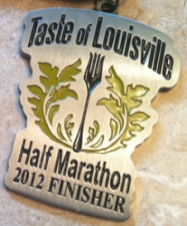 Taste of Louisville Half Marathon Medal 2012
